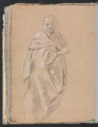 Szkicownik Verona: Stojący mnich strona 52, 1760.