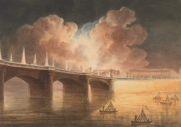 Święto Pokoju Generalnego wygłoszone w Paryżu dnia 18 Brumaire. Most i Place de la Concorde., 1801-2
