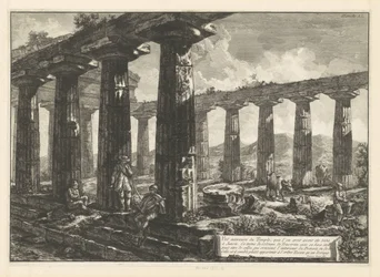 Świątynia Juno w Paestum Vue intérieure du Temple, que l