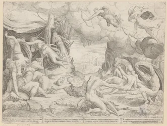 Apollo i Diana zabijają dzieci Niobe