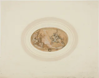 Marcus Curtius Skacząc w otchłań