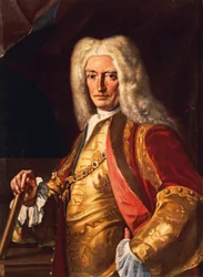 Portret hrabiego Aloys Thomas Raimund Von Harrach, wicekról Neapolu, ok. 1730, pędzla Francesco Solimena (1657-1747), olej na płótnie, 98x74 cm