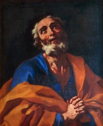 Św. Piotr, Francesco Solimena (1657-1747), olej na płótnie, 79x65 cm.