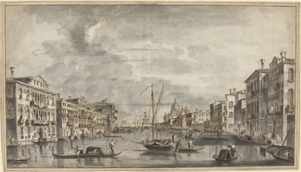 Canal Grande w kierunku Salute i Dogana