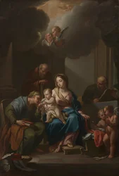 Szkic prezentacyjny do Świętej Rodziny ze św. Anną, Joachimem i Janem Chrzcicielem..., c. 172
