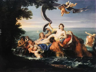 Triumf Galatei, Francesco Trevisani (1656-1746), olej na płótnie.