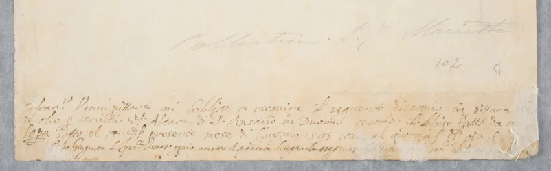 Św. Ansano chrzczący Sieneńczyka, ok. 1593 (kreda na papierze)