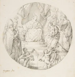 Szlachta przedstawiająca niemowlę Wenecji, 1709-87.