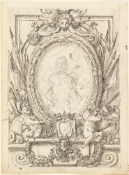 Projekt panelu z portretem szlachcica