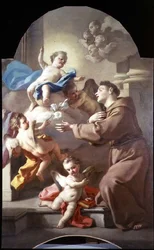 Św. Antoni Padewski (jeden z pary, panel)