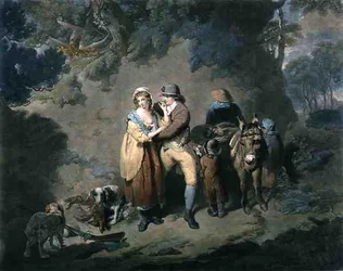 Sportowiec miłosny, ryty Charles Hodges (1764-1837), wyd. J.R. Smith