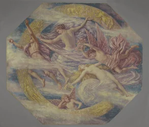 Diana i jej towarzysze wśród konstelacji, c.1894