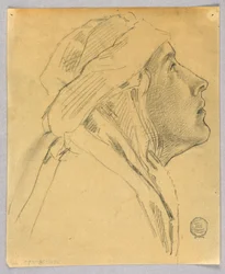 Szkic kobiecej głowy