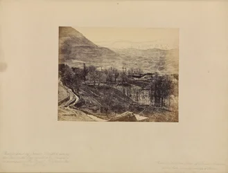 Liban - widok na górę Liban z góry nad wioską Ehden
