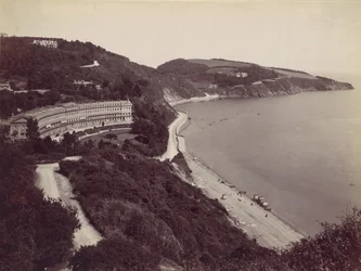 Torquay, Hesketh Crescent i Meadfoot, lata 70. XIX wieku.