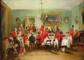 Śniadanie myśliwskie, sala kawalerów, 1836