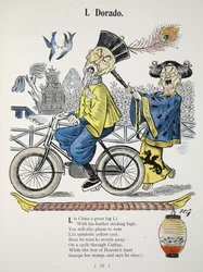 L Dorado, ilustracja z Alfabetu Struwwelpetera, wiersz Harolda Begbiego (1871-1929)