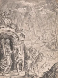 Dido e Aeneas se abrigando em um Cavepolish