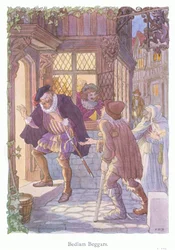 Bedlam Beggars (kolorowa litografia)