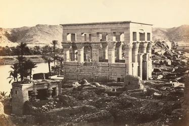 „Egipt i Palestyna”: pawilon Trajana w monumentalnym kompleksie Philae, wyspa Agilkia, okolice Assuanu, Egipt