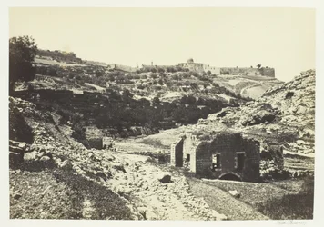 Jerozolima z muru En-Rogel, 1857.