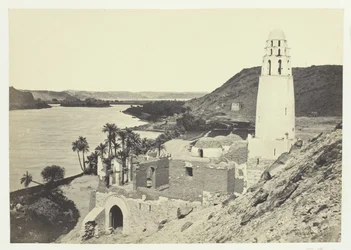 Zrujnowany meczet w pobliżu Philæ, 1857.