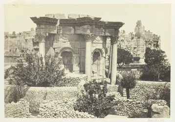Okrągła Świątynia, Baalbec, 1857.
