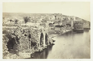Miasto i Jezioro Tyberiadzkie, od południa, 1857.