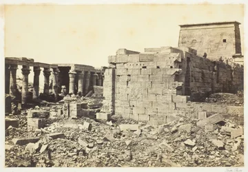 Widok na wyspę Philae, 1857, wydrukowany 1862.