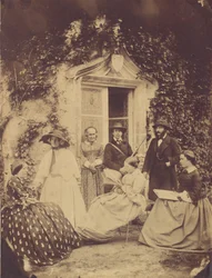 Grupa rodzinna Claudet, Chateau de la Roche, Amboise, 1856.