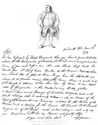 List i portret Francisa Grose