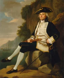 Kapitan Sir Edward Vernon (1723-1794), połowa XVIII wieku (olej na płótnie)