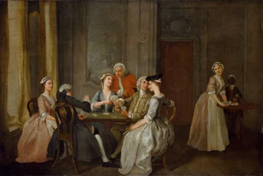 Gra w Quadrille, 1740-50.