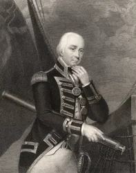 Admirał Lord Cuthbert Collingwood, wyryty przez W. Findena, z "National Portrait Gallery, tom III", wydany ok. 1835 r.