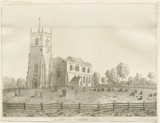 Alrewas Church: rycina akwatinty, bd [?1848]