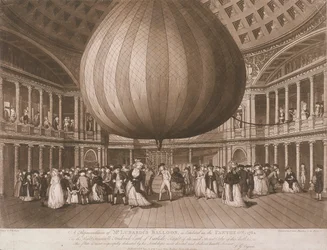 Wnętrze Panteonu, Oxford Street, Londyn, 1785