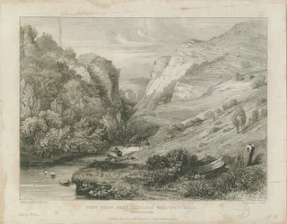 Dovedale - pejzaż: rycina, bd [ok. 1823] (druk)
