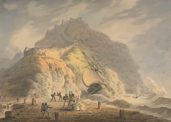 Scarborough: Wrak statku u podnóża klifu zamkowego