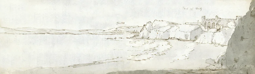 Port Tenby, ok. 1678 (akwarela i brązowy tusz na papierze)