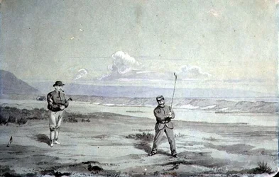 „Cierpliwość jest cnotą”, ok. 1870 (akwarela na papierze)