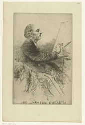 Autoportret Francisa Seymour-Hadena Portret Francisa Seymoura Hadena, nr. 4 (podczas malowania)
