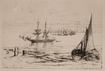 Bryg na kotwicy, 1879.