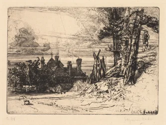 Horsleys House w Willesley, 1865.