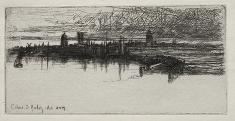 Małe molo w Calais, 1865, godz.