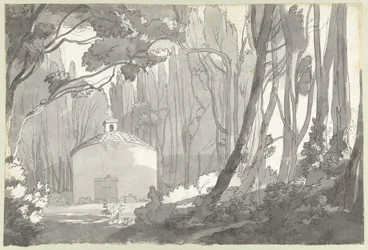 W parku van de Villa Mondragone we Frascati