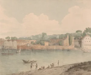 Vauxhall Stairs, od strony Millbank, 5 lipca 1797