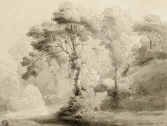 Zalesiony krajobraz, 1774