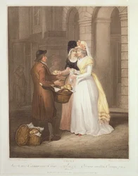 Sweet China Oranges, Sweet China, płyta 3 „The Cries of London”, sztych. Luigi Schiavonetti (1765-1810), wyd. Colnaghi und Co., 1794 (Grawerowanie punktowe)