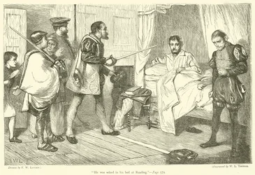 Został schwytany w swoim łóżku w Reading