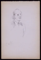 Portret Geralda Cobba, ok. 1930 (ołówek na papierze)